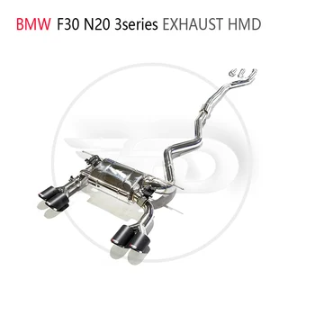 HMD Материал из нержавеющей стали Производительность выхлопной системы Catback для BMW 320i 328i F30 Автоматическая Модификация Электронный клапан Глушителя