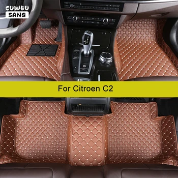 CUWEUSANG Пользовательские Автомобильные Коврики Для Citroen C2 Auto Carpets Foot Coche Accessorie