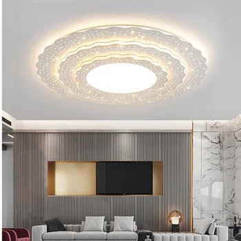 Современный круглый светодиодный потолочный светильник для спальни гостиной вестибюля отеля конференц-зала Требуется индивидуальное акриловое освещение