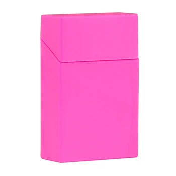 Многоцветная пластиковая коробка для сигарет, Портативная тонкая сигара для карманного футляра, держатель для курения, контейнер для хранения с защитой от столкновений