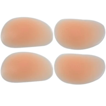 2X женских сексуальных бежевых силиконовых подкладки для увеличения ягодиц