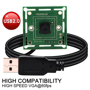 Веб-камера 640*480P 300K Пикселей VGA USB2.0 Omnivision OV7725 Цветная CMOS Сенсорная плата USB-камера с Объективом M7 45 градусов