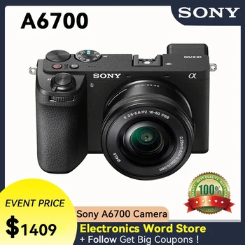 Sony A6700 APS-C Беззеркальная Цифровая Компактная Камера Photographer Photography 4K Video 5-Осевые Камеры Стабилизации изображения A6700