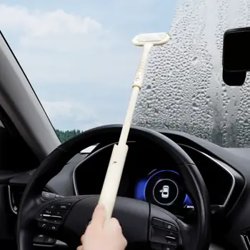 Стеклоочиститель для зеркала заднего вида автомобиля с телескопической выдвижной многослойной щеткой для мытья окон, щетка для чистки стеклоочистителя