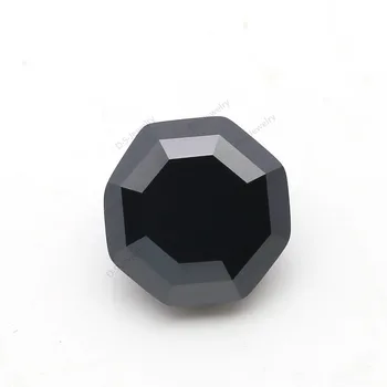 Черный кубический цирконий восьмиугольной формы, ограненный Синтетический драгоценный камень, ювелирные изделия из драгоценных камней