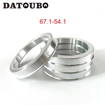 DATOUBO (Упаковка из 4 штук) Центрические кольца ступицы колеса диаметром от 54,1 мм до 67,1 мм наружным диаметром - серебристо-алюминиевые центрические кольца ступицы 67,1 мм -54,1 мм. 4 шт.