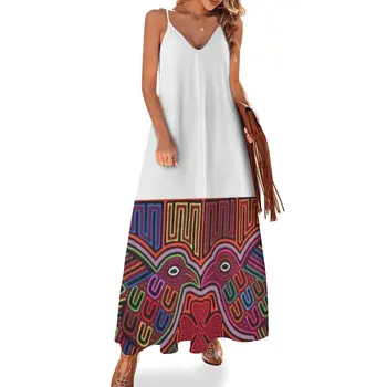 Платье без рукавов Mola de Panama, сказочное платье, эстетическая одежда, платья с длинными рукавами