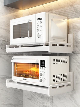 Кухонная стойка для хранения микроволновой печи, настенное многофункциональное хранение и размещение, духовка, рисоварка, не настенное