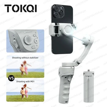 TOKQI M01 Ручной 3-осевой карданный держатель для телефона, стабилизатор видеозаписи с защитой от встряхивания для мобильного телефона Xiaomi iPhone, смартфона