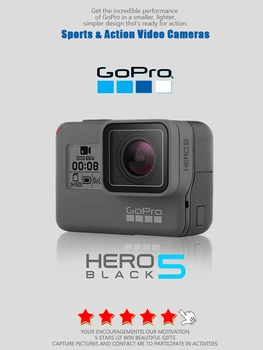 Экшн-камера Gopro HERO 5 Black для занятий спортом на открытом воздухе с видео 4K Ultra HD