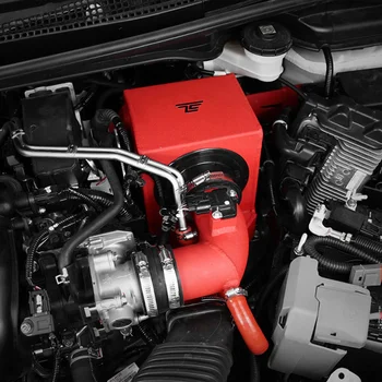 Комплект воздухозаборника Performance из красного алюминиевого гриба для системы кондиционирования воздуха двигателя Honda Fit GK5