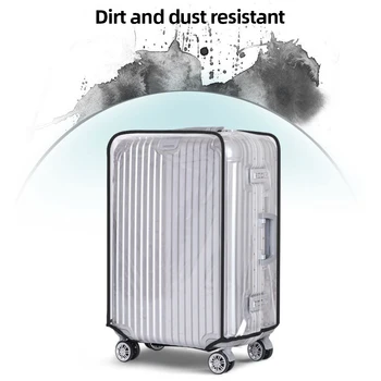 18-30-дюймовый чехол для багажа, ПВХ, Дорожный чехол для багажа, Водонепроницаемый Защитный чехол для чемодана, устойчивый к царапинам для чемодана на колесиках