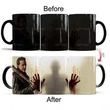 Кофейная кружка The Walking Dead Negan 11 унций Керамическая Волшебная Чайная чашка с измененным цветом, Подарочная кружка для друзей