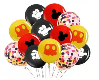 Украшения для тематических вечеринок Disney's Mickey Minnie с Микки Маусом, набор латексных воздушных шаров, Комбинированные рождественские украшения с Микки Маусом