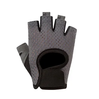 Противоскользящие перчатки для поднятия тяжестей на полпальца для фитнеса Износостойкие Тренажеры для гантелей Перчатки для турника