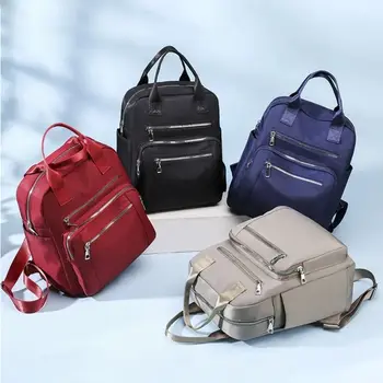 Новый повседневный рюкзак, школьная сумка, водонепроницаемые Оксфордские сумки через плечо, сумка большой емкости, рюкзак, Черный рюкзак для женщин, дорожный рюкзак