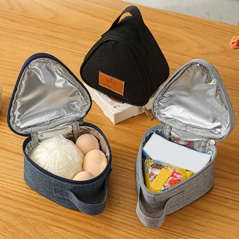 Новый треугольный изоляционный пакет Мини-студенческий пакет для рисовых шариков из алюминиевой фольги, симпатичный портативный ланч-бокс, сумка для ланча на открытом воздухе
