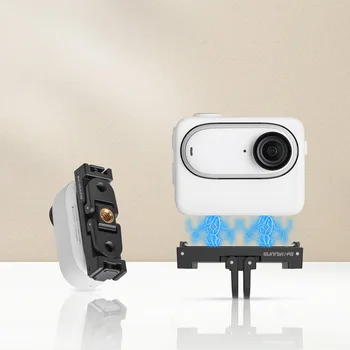 Магнитный быстроразъемный адаптер для камеры Insta 360 GO3 с быстроразъемной пластиной расширения