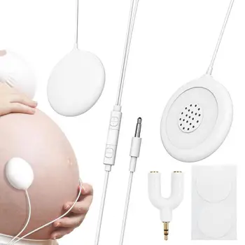Безопасный динамик для живота беременной, безвредные наушники для беременных, подарки для вечеринки с душем для живота, универсальные товары для беременных со звуком