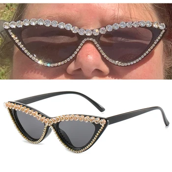 Роскошные Бриллиантовые Стразы Солнцезащитные очки 