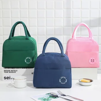 Портативная школьная сумка для ланча с офисной посудой для пикника, сумки Bento Box, термосумка для кемпинга
