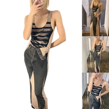 Макси-платье с 3D Принтом для тела Y2K Облегающее Длинное платье Сексуальное Летнее Платье Y2k Уличная Одежда
