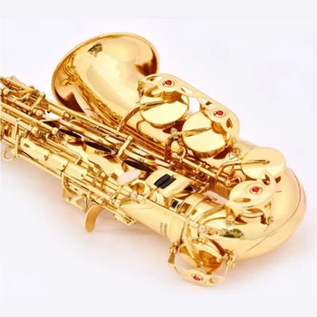 альт-саксофон kaluolin Ми-бемоль музыкальные инструменты, электрофорез с золотом, суперпрофессиональный класс, бесплатная доставка