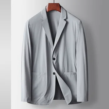 6497-Свободный повседневный костюм мужской весенне-осенний модный красивый пиджак 2023