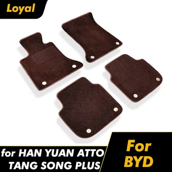 Лояльный Автомобильный Ковер Для BYD Auto Floor Matt Han EV Yuan Atto3 Song Plus Dmi Floor Liners Высококачественные Нано-Коврики Для Ног Для Автомобилей
