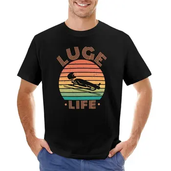 Санный спорт Life - Винтажная футболка Для любителей зимних видов спорта, футболка blondie, топы, одежда kawaii, футболки оверсайз для мужчин