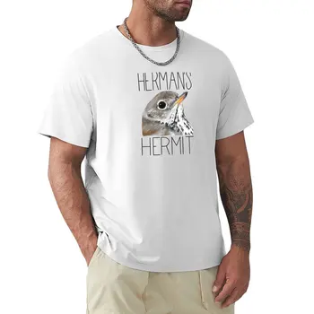 Футболка Herman's Hermit Thrush, летние топы на заказ, создайте свои собственные мужские однотонные футболки