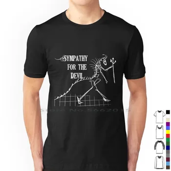 Футболка Sympathy For The Devil Sketch, 100% хлопок, футболка Sympathy Devil Satan Monster Sketch, короткая футболка с длинным рукавом