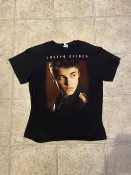 Винтаж 201213 Рубашка музыкальной группы Justin Bieber Believe Tour