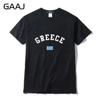 Мужские футболки с флагом Греции, футболки с буквенным принтом, мужские футболки с надписью, высококачественная уличная футболка, лето 3XL, забавный хлопок