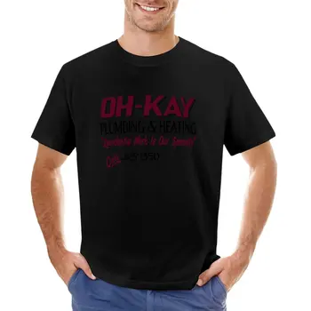 Футболка для сантехники Oh-Kay, мужская футболка, милые топы, спортивная рубашка, мужская одежда
