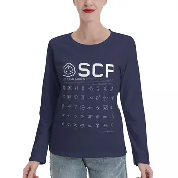 Коды полей SCP MTF от ToadKing07 Футболки с длинным рукавом эстетическая одежда футболка с рисунком аниме Женская одежда
