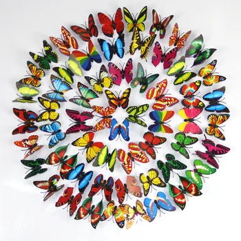 Булавка-бабочка Мультяшная бабочка 10шт 3d брошь-бабочка Домашний декор Одежда украшение для штор