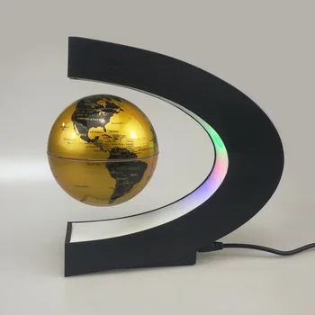 Глобус С магнитной левитацией С-образной формы, светящийся 3-дюймовый элитный бутик-подарок на день учителя для украшения кабинета учителя