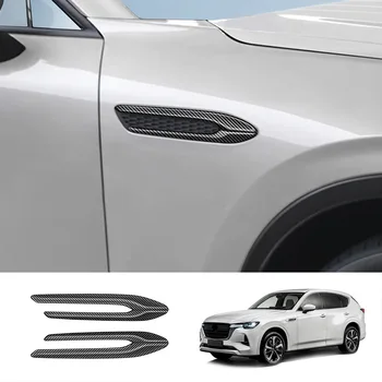Для Mazda CX-60 CX60 CX 60 2022 2023 2024 наружное Крыло Боковое Вентиляционное Отверстие Выходная Крышка Отделка Акульих жабр листовая пластина Наклейка На Доску