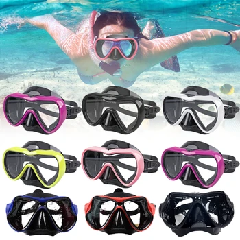 Профессиональная маска для подводного плавания HD Противотуманные очки для дайвинга для взрослых, Водонепроницаемые Очки для подводного плавания для мужчин и женщин, Водные виды спорта