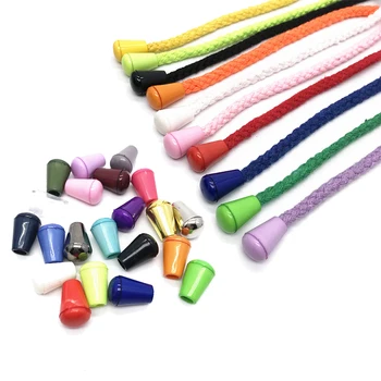 20шт пластиковых пробок на концах шнура, изготовленных своими Руками, пробка-колокольчик с замком для крышки, красочный зажим-тумблер для одежды, сумки, обуви, аксессуаров