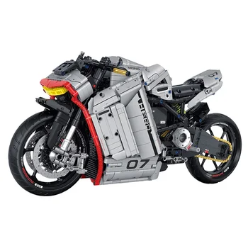 2268шт Новый мотоцикл 60507 Техническая модель 1:5 Строительные блоки MOC Гоночный автомобиль мотоцикл Наборы кирпичей Игрушки для детей подарки