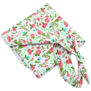 Детское Полотенце для пеленания, детское одеяло, повязки на голову для новорожденных девочек с одеялом для