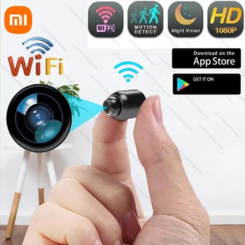 Xiaomi New 1080P HD Mini Camera WiFi Беспроводной Мониторинг Защита Безопасности Удаленный Монитор Видеокамеры IP Cam Видеонаблюдение
