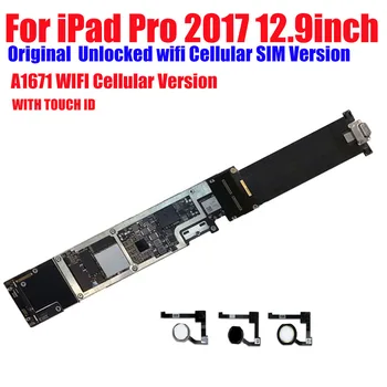 A1671 WIFI Cellular Для iPad Pro 12,9 дюймов 2017 Материнская Плата С логической платой Touch ID с Поддержкой iOS Обновление Системы Очистка iCloud