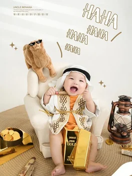 100-дневный ребенок арабского принца, интернет-знаменитость, тема детской фотографии одежда для фотосъемки, одежда 2023 года, новая модель