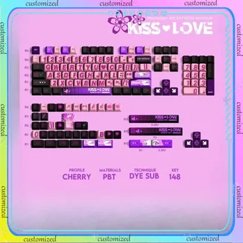 Оригинальная клавиатура Titan Kingdom CSGO Theme Keycap с 148 клавишами PBT Оригинальной высоты, полностью пятисторонняя сублимационная Механическая клавиатура Keycap