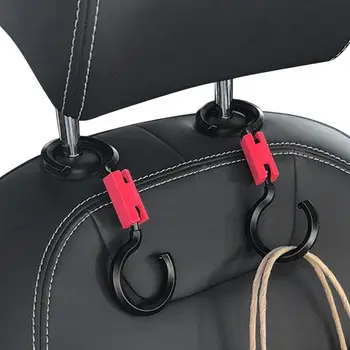 Автоматический крючок для подголовника заднего сиденья Прочный и простой в установке, идеально подходит для подвешивания сумочек, пальто и других предметов, гибкие крючки для подвешивания в автомобиле