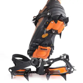 1 пара походных 10 зубчатых противоскользящих ботинок для захвата льда и снега с шипами для обуви
