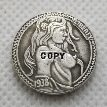 Hobo Nickel Coin_Type #46_1938-Копия НИКЕЛЕВОЙ МОНЕТЫ BUFFALO D 
